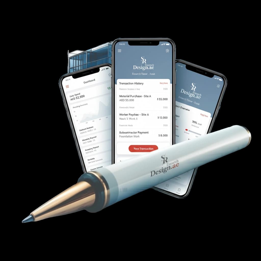 Project mockup for Essarch Developers